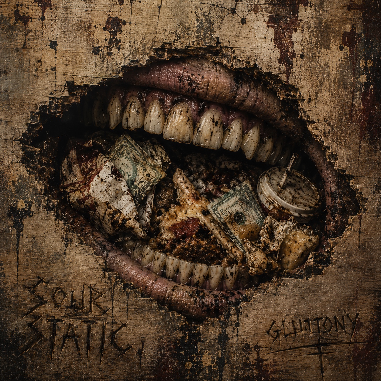 Gluttony single artwork by Sour Static